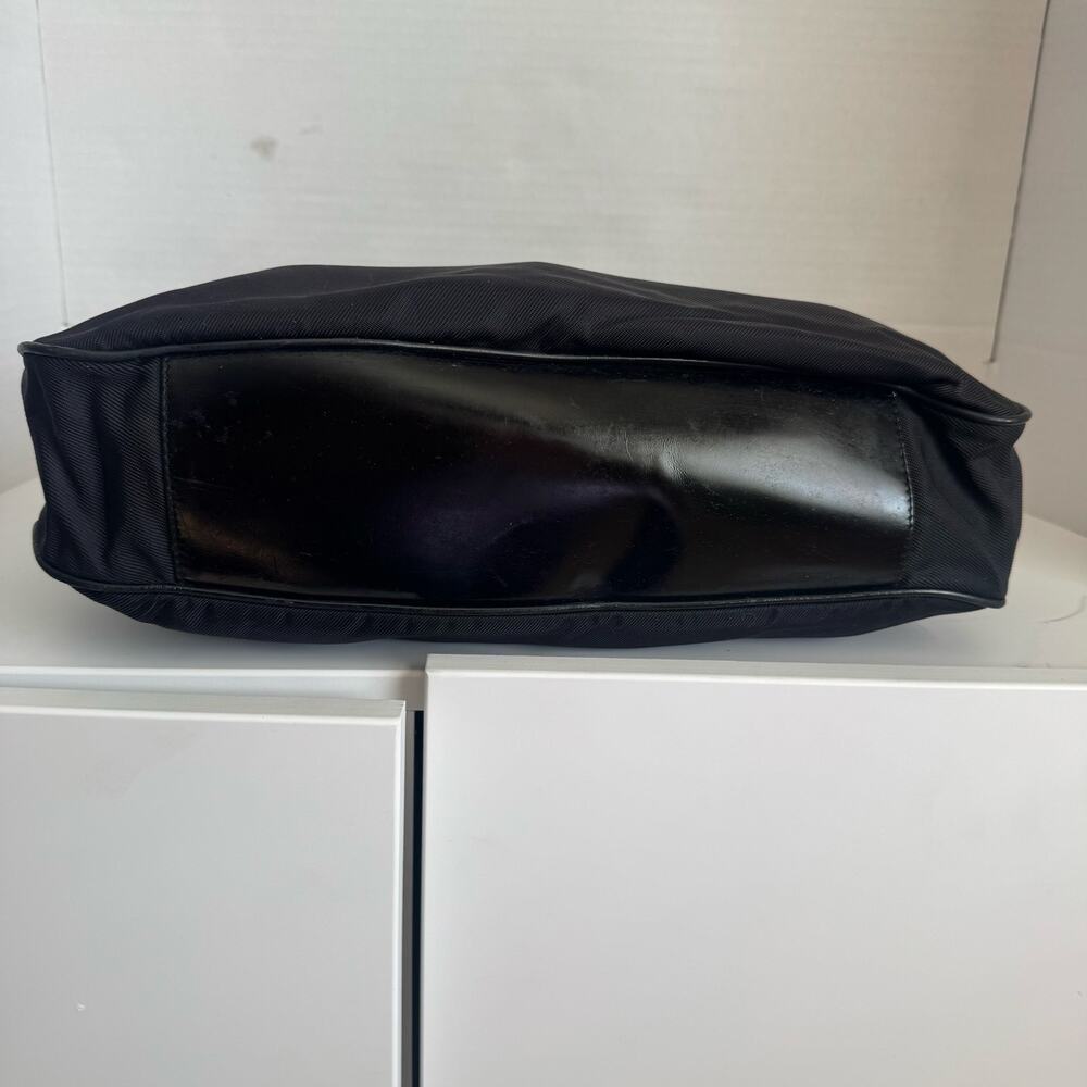 Gucci Large black bag bamboo handle shoulder purse Nylon vintage classic design - Picture 6 of 17